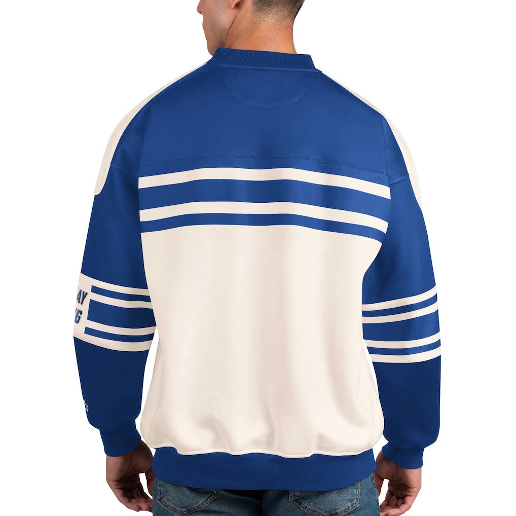 Tampa Bay Lightning Starter Defense Fleece Crewneck Pullover Sweatshirt