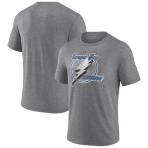 Tampa Bay Lightning Wraparound Tri-Blend T-Shirt - Heather Gray