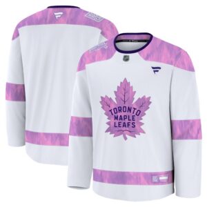 Toronto Maple Leafs Fanatics 2024 Hockey Fights Cancer Practice Jersey