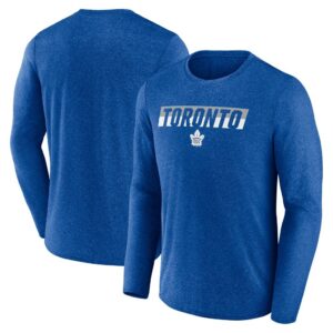 Toronto Maple Leafs Fanatics Transition Long Sleeve T-Shirt - Heather Blue