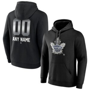 Toronto Maple Leafs Personalized Midnight Mascot Logo Pullover Hoodie