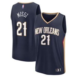 Yves Missi New Orleans Pelicans Fanatics 2024 NBA Draft Fast Break Player Jersey - Icon Edition