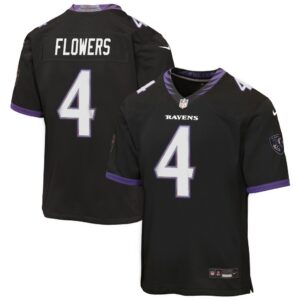 Zay Flowers Baltimore Ravens Nike Youth Alternate Game Jersey