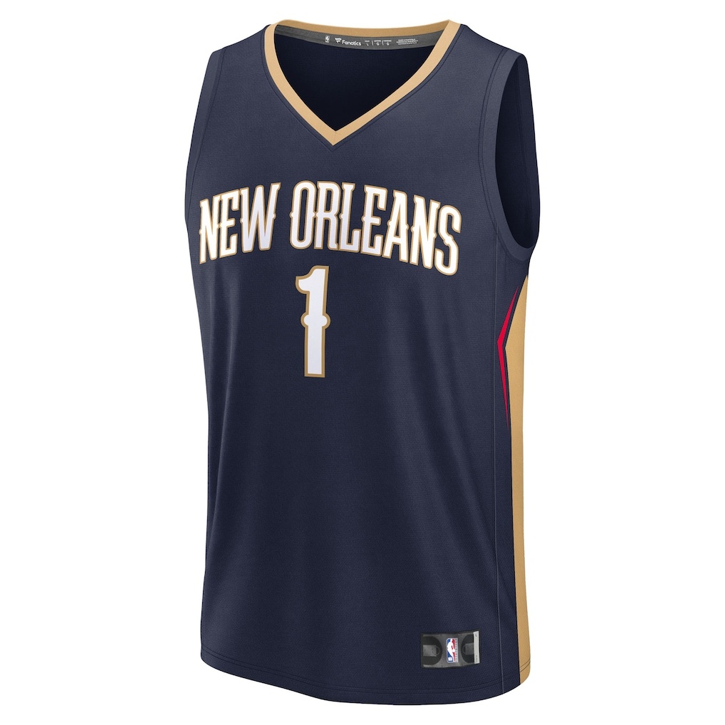 Zion Williamson New Orleans Pelicans Fanatics Fast Break Replica Player Jersey – Icon Edition