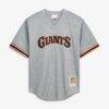 Will Clark San Francisco Giants Mitchell & Ness Authentic Batting Practice Jersey - Gray - Side View