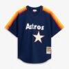 Nolan Ryan Houston Astros Mitchell & Ness Authentic Batting Practice Jersey - Navy - Side View