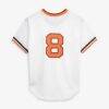 Cal Ripken Jr. Baltimore Orioles Mitchell & Ness Authentic Batting Practice Jersey - White - Detail View