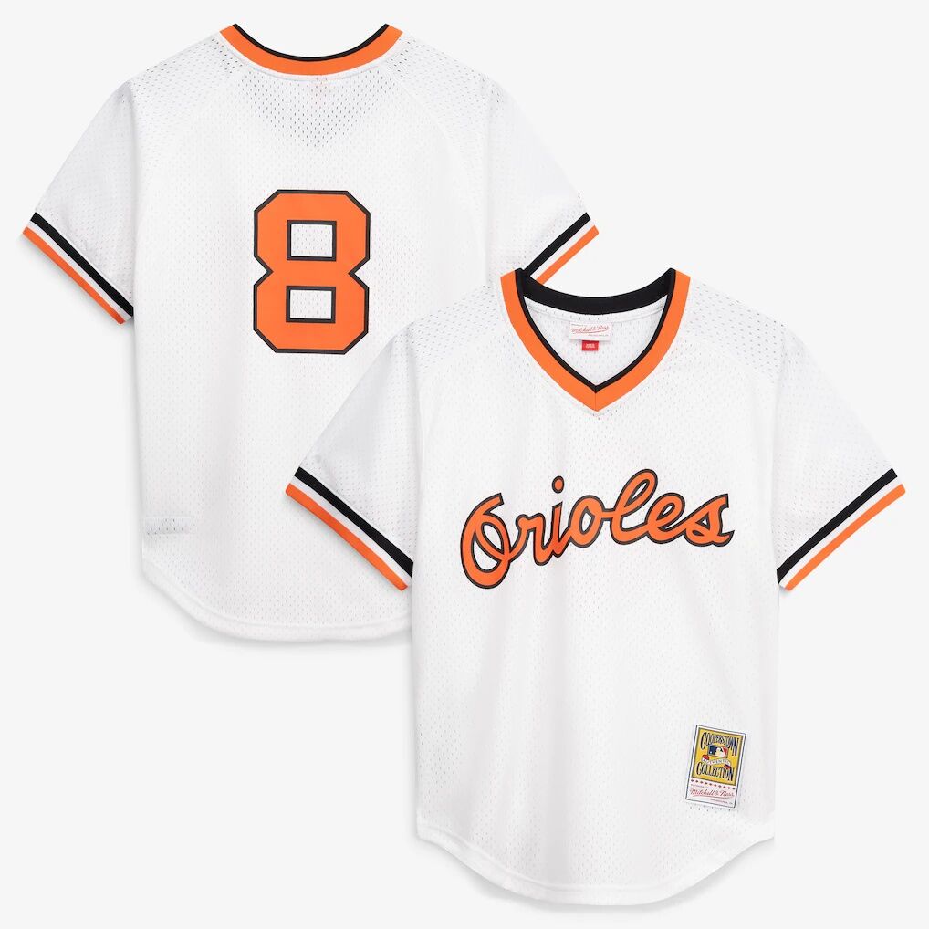 Cal Ripken Jr. Baltimore Orioles Mitchell & Ness Authentic Batting Practice Jersey