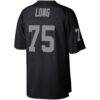 Howie Long Las Vegas Raiders Mitchell & Ness Retired Player Legacy Replica Jersey - Black - Detail View