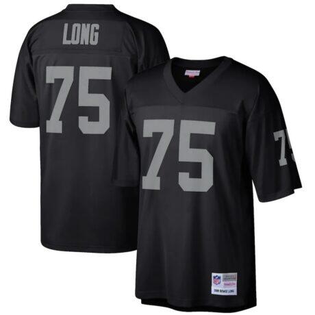 Howie Long Las Vegas Raiders Mitchell & Ness Retired Player Legacy Replica Jersey - Black - Front View