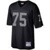 Howie Long Las Vegas Raiders Mitchell & Ness Retired Player Legacy Replica Jersey - Black - Side View