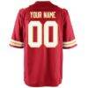 Kansas City Chiefs Nike Youth Custom Game Jersey - Red - Detail View
