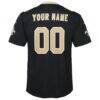 New Orleans Saints Nike Youth Custom Game Jersey - Black - Detail View