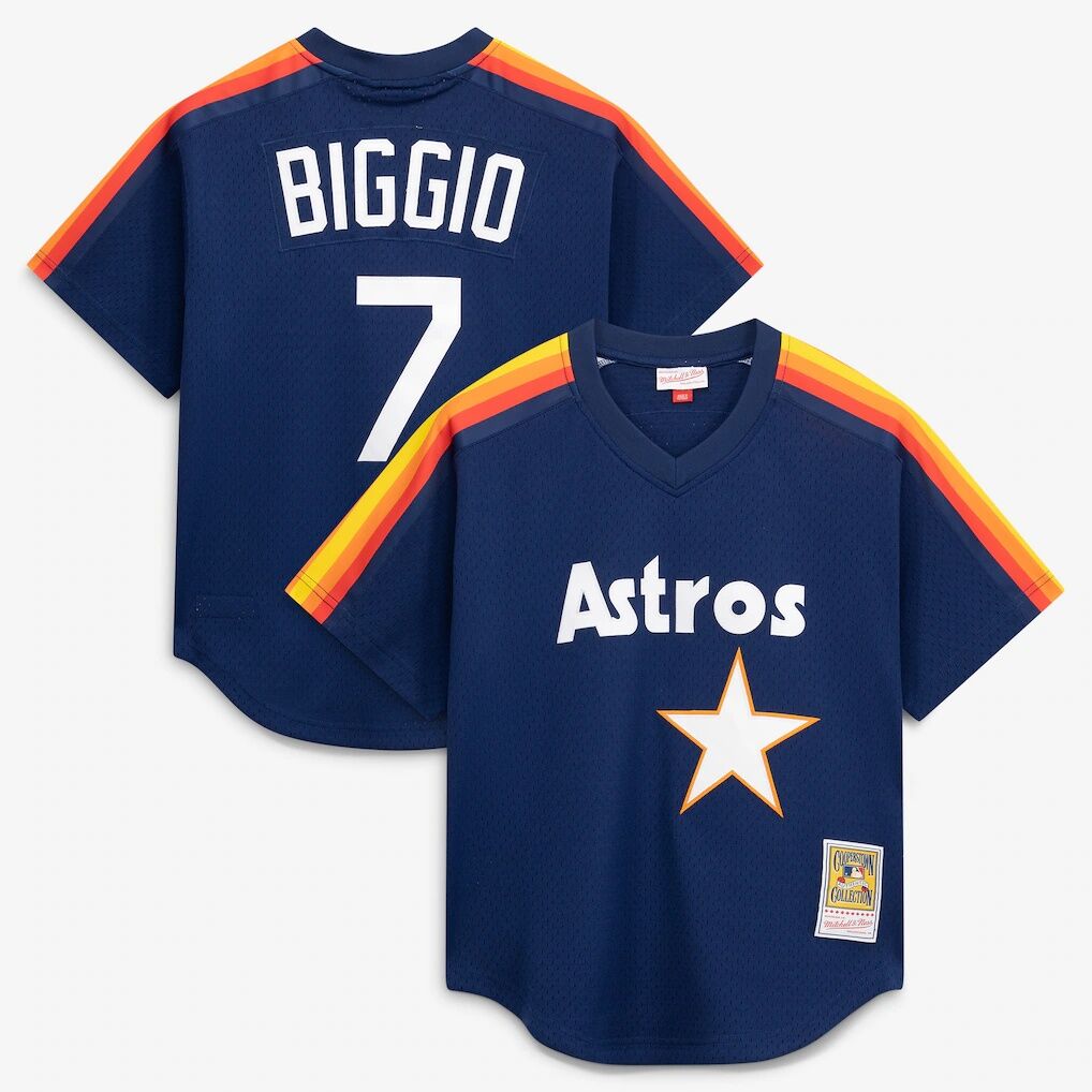 Craig Biggio Houston Astros Mitchell & Ness Authentic Batting Practice Jersey