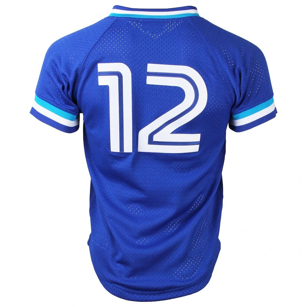 Mitchell & Ness Roberto Alomar Toronto Blue Jays Cooperstown Collection Mesh Batting Practice Jersey – Royal Blue