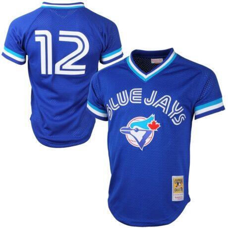 Mitchell & Ness Roberto Alomar Toronto Blue Jays Cooperstown Collection Mesh Batting Practice Jersey - - Front View