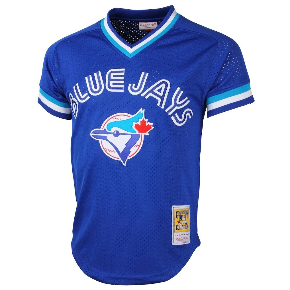 Mitchell & Ness Roberto Alomar Toronto Blue Jays Cooperstown Collection Mesh Batting Practice Jersey – Royal Blue