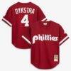 Lenny Dykstra Philadelphia Phillies Mitchell & Ness Authentic Batting Practice Jersey - - Front View