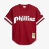 Lenny Dykstra Philadelphia Phillies Mitchell & Ness Authentic Batting Practice Jersey - - Side View