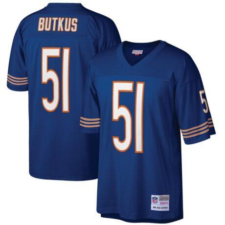 Dick Butkus Chicago Bears Mitchell & Ness Retired Player Legacy Replica Jersey - Navy - Front View
