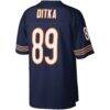 Mike Ditka Chicago Bears Mitchell & Ness Retired Player Legacy Replica Jersey - Navy - Detail View