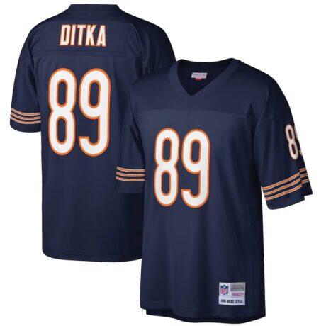 Mike Ditka Chicago Bears Mitchell & Ness Retired Player Legacy Replica Jersey - Navy - Front View