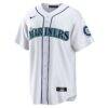 Ken Griffey Jr. Seattle Mariners Nike Home Replica Jersey - White - Side View