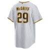 Fred McGriff San Diego Padres Nike Home Retired Player Replica Jersey - White - Detail View
