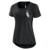Chicago White Sox Nike Women's Summer Breeze Back Slit Raglan T-Shirt - Black - Side View