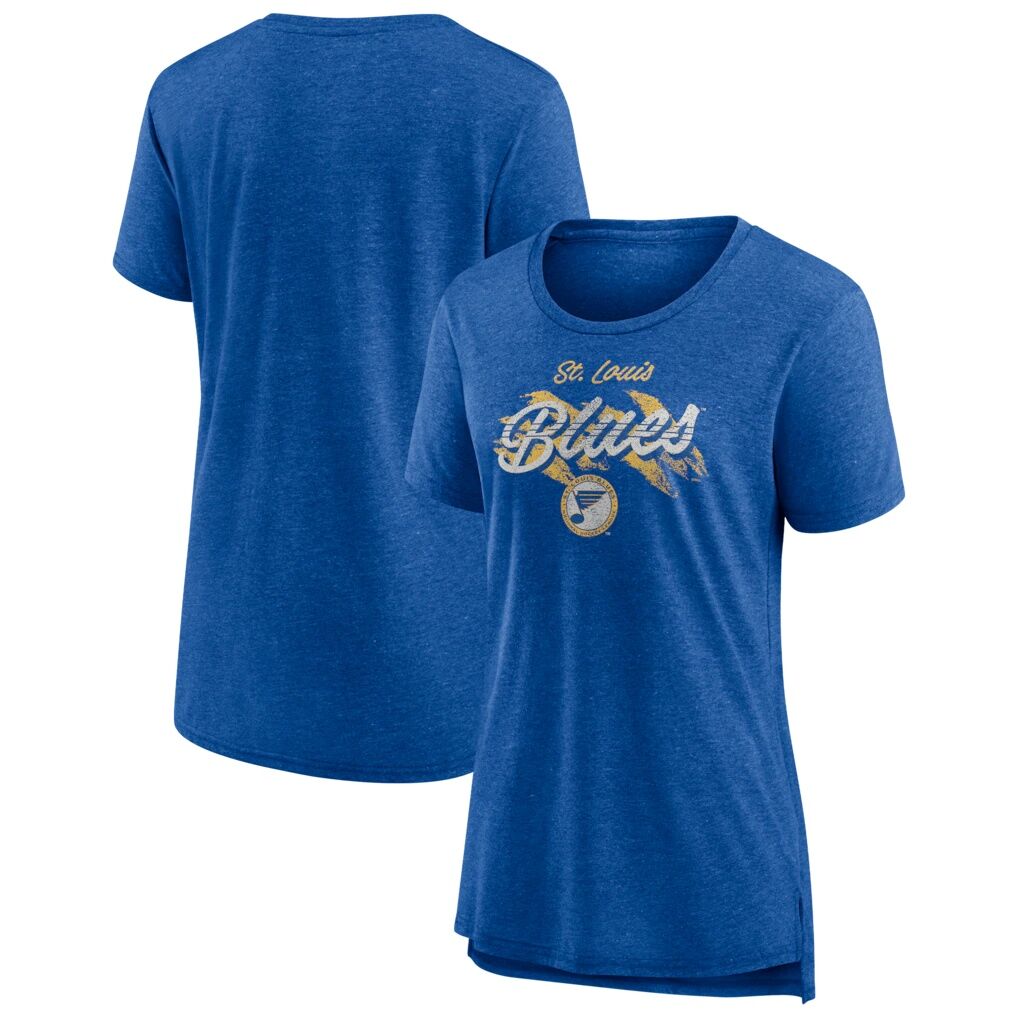 St. Louis Blues Fashion7 Women's Hit the Ice Tri-Blend T-Shirt - Royal