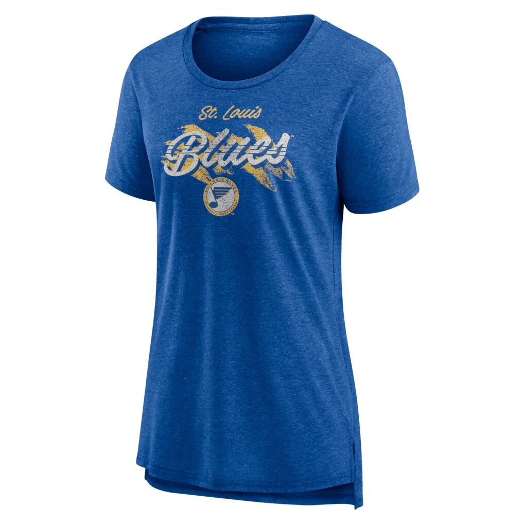 St. Louis Blues Fashion7 Women's Hit the Ice Tri-Blend T-Shirt - Royal