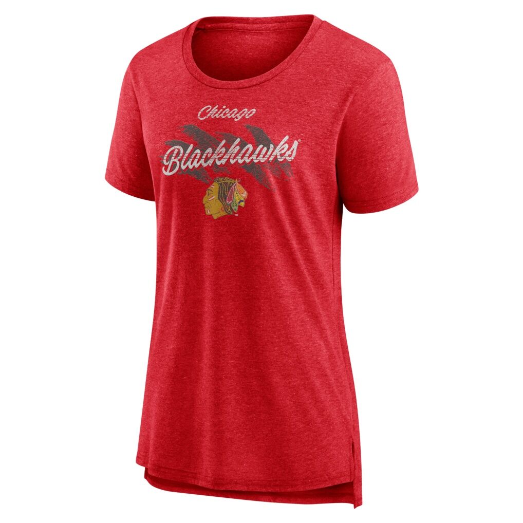 Chicago Blackhawks Fashion7 Women's Hit the Ice Tri-Blend T-Shirt
