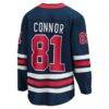 Kyle Connor Winnipeg Jets Fashion7 Alternate Breakaway Jersey - Navy - Detail View