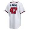 Tom Glavine Atlanta Braves Nike Home Retired Player Replica Jersey - White - Detail View