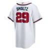 John Smoltz Atlanta Braves Nike Home Retired Player Replica Jersey - White - Detail View