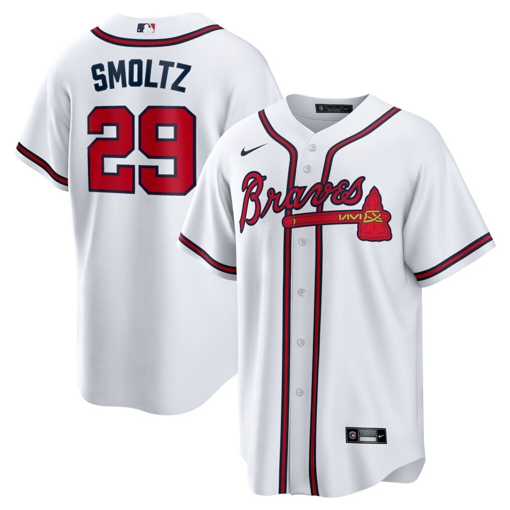 John Smoltz Atlanta Braves Nike Home Retired Player Replica Jersey