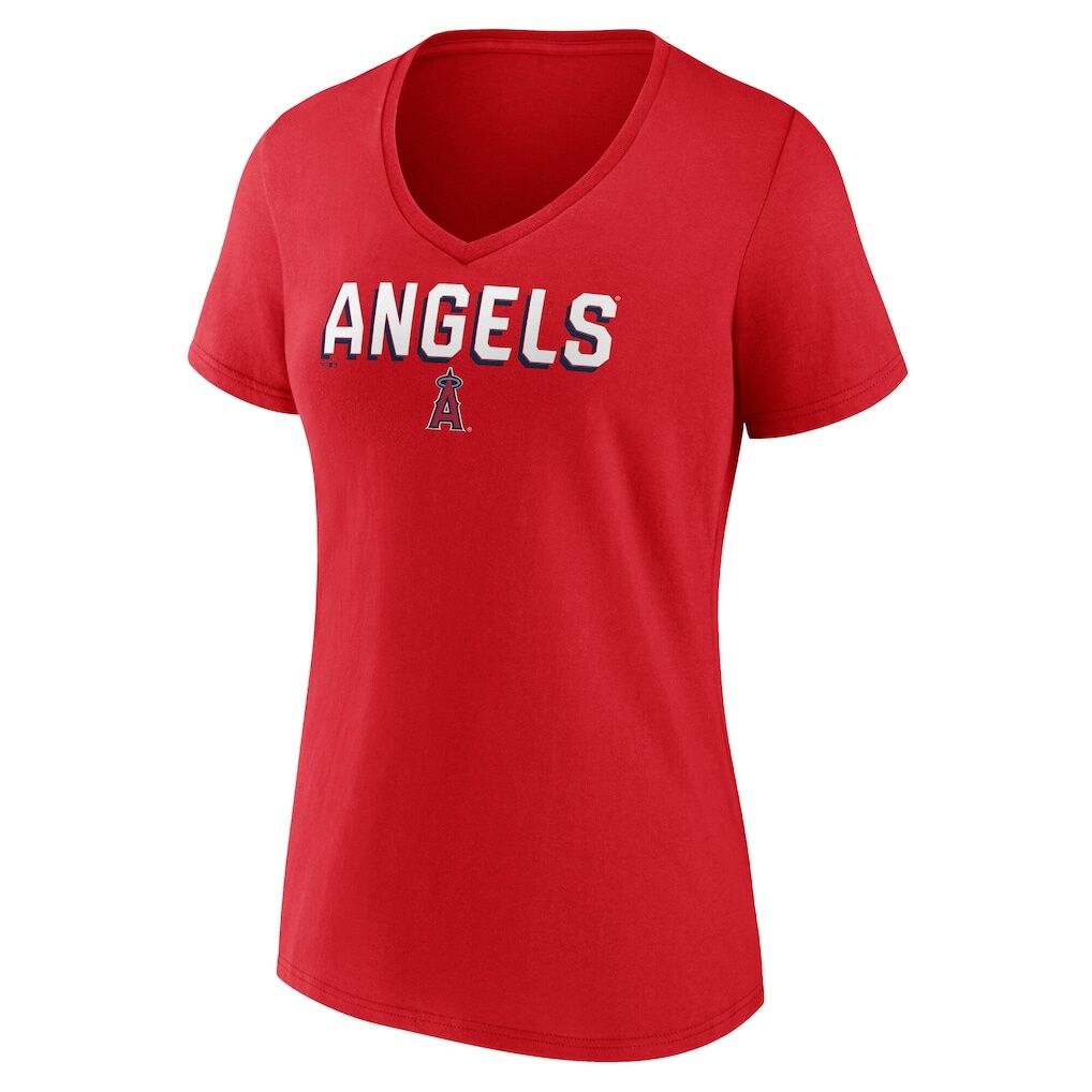 Los Angeles Angels Fashion7 Women's Primary Play V-Neck T-Shirt