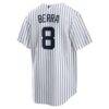 Yogi Berra New York Yankees Nike Home Retired Player Replica Jersey - White - Detail View