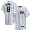 Yogi Berra New York Yankees Nike Home Retired Player Replica Jersey - White - Front View