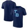 Tampa Bay Rays Fashion7 Record Shattered T-Shirt - Navy - Front View