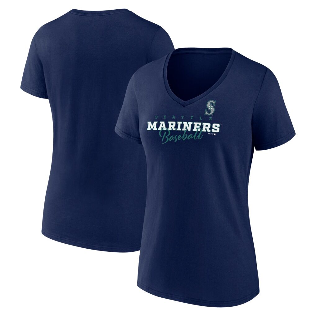 Seattle Mariners Fashion7 Women's Back in Business V-Neck T-Shirt