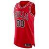 Chicago Bulls Nike Authentic Custom Jersey Red - - Back View