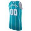 Charlotte Hornets Jordan Brand 2020/21 Authentic Custom Jersey Teal - - Detail View