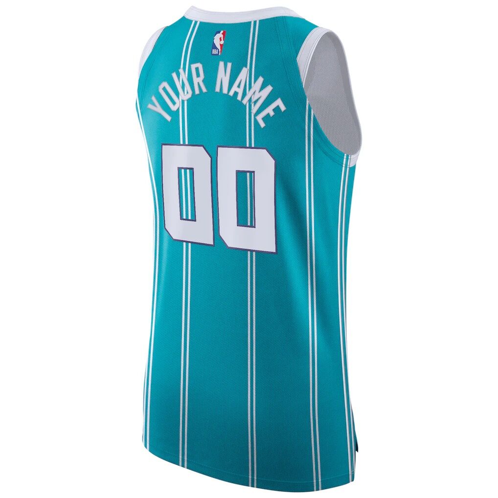 Charlotte Hornets Jordan Brand 2020/21 Authentic Custom Jersey Teal – Icon Edition