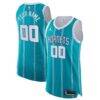 Charlotte Hornets Jordan Brand 2020/21 Authentic Custom Jersey Teal - - Front View