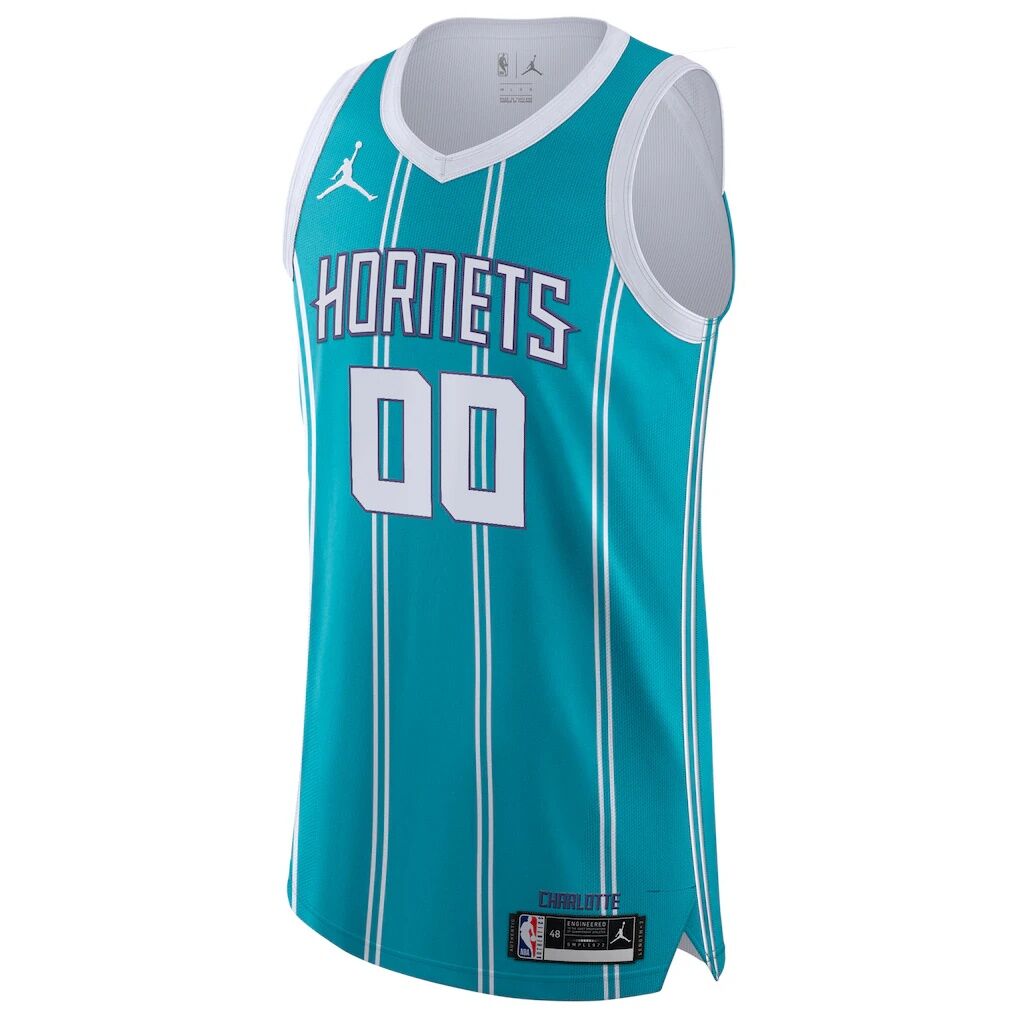 Charlotte Hornets Jordan Brand 2020/21 Authentic Custom Jersey Teal – Icon Edition