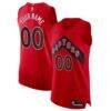 Toronto Raptors Nike 2020/21 Authentic Custom Jersey Red - - Front View