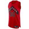 Toronto Raptors Nike 2020/21 Authentic Custom Jersey Red - - Side View