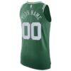 Boston Celtics Nike 2020/21 Authentic Custom Jersey Green - - Detail View