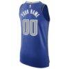 Dallas Mavericks Nike 2020/21 Authentic Custom Jersey Royal - - Detail View